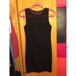 Mesh neck bodycon dress